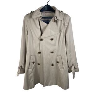 Marc New York Double Breasted Trench Coat Size Medium Women Classic Old Money